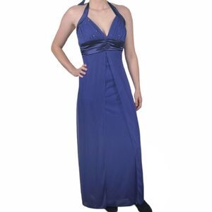 Taboo Purple Halter Evening & Formal Dresses